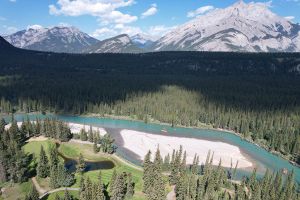 Banff Springs 8th Side Aerial